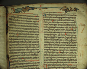 Page from original manuscript of Bracton.